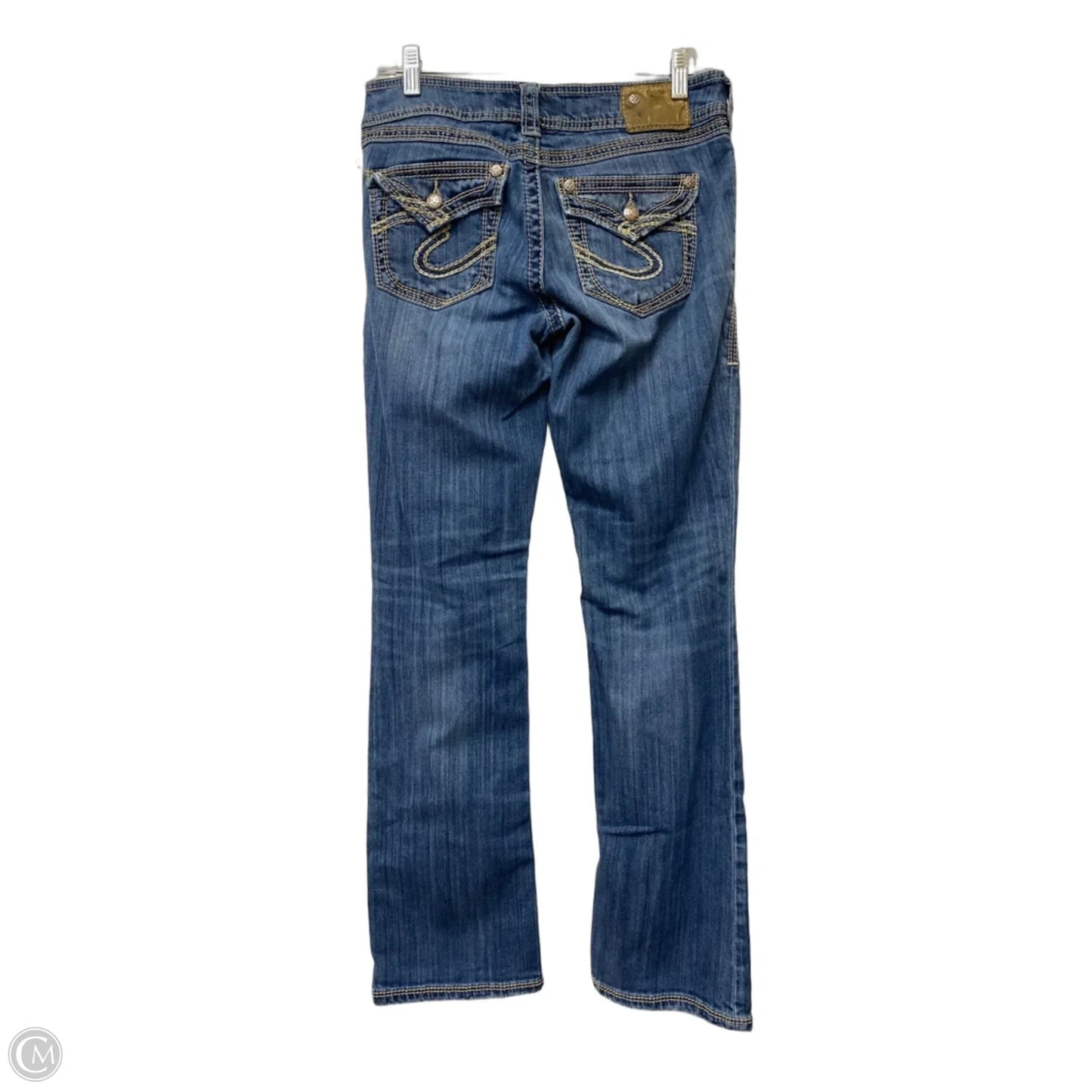 Jeans Boot Cut By Silver In Blue Denim, Size: 6