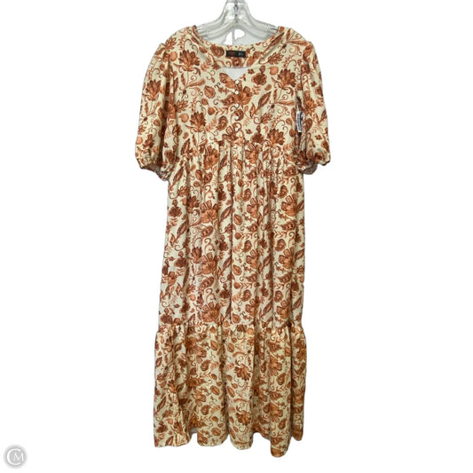 Dress Casual Maxi By Cmc In Floral Print, Size: L
