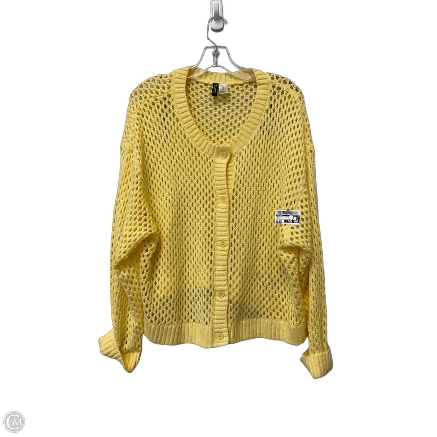 Cardigan By Divided In Yellow, Size: Xxl