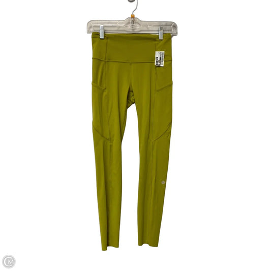 Athletic Leggings By Lululemon In Green, Size: 4