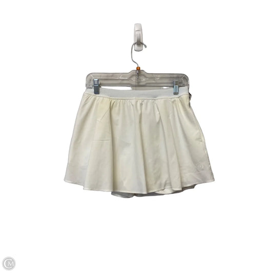 Athletic Skort By Lululemon In White, Size: 8