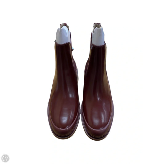 Boots Rain By Cole-haan In Maroon, Size: 8