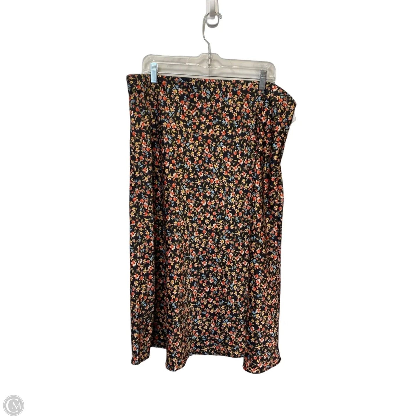 Skirt Midi By Loft In Floral Print, Size: 20