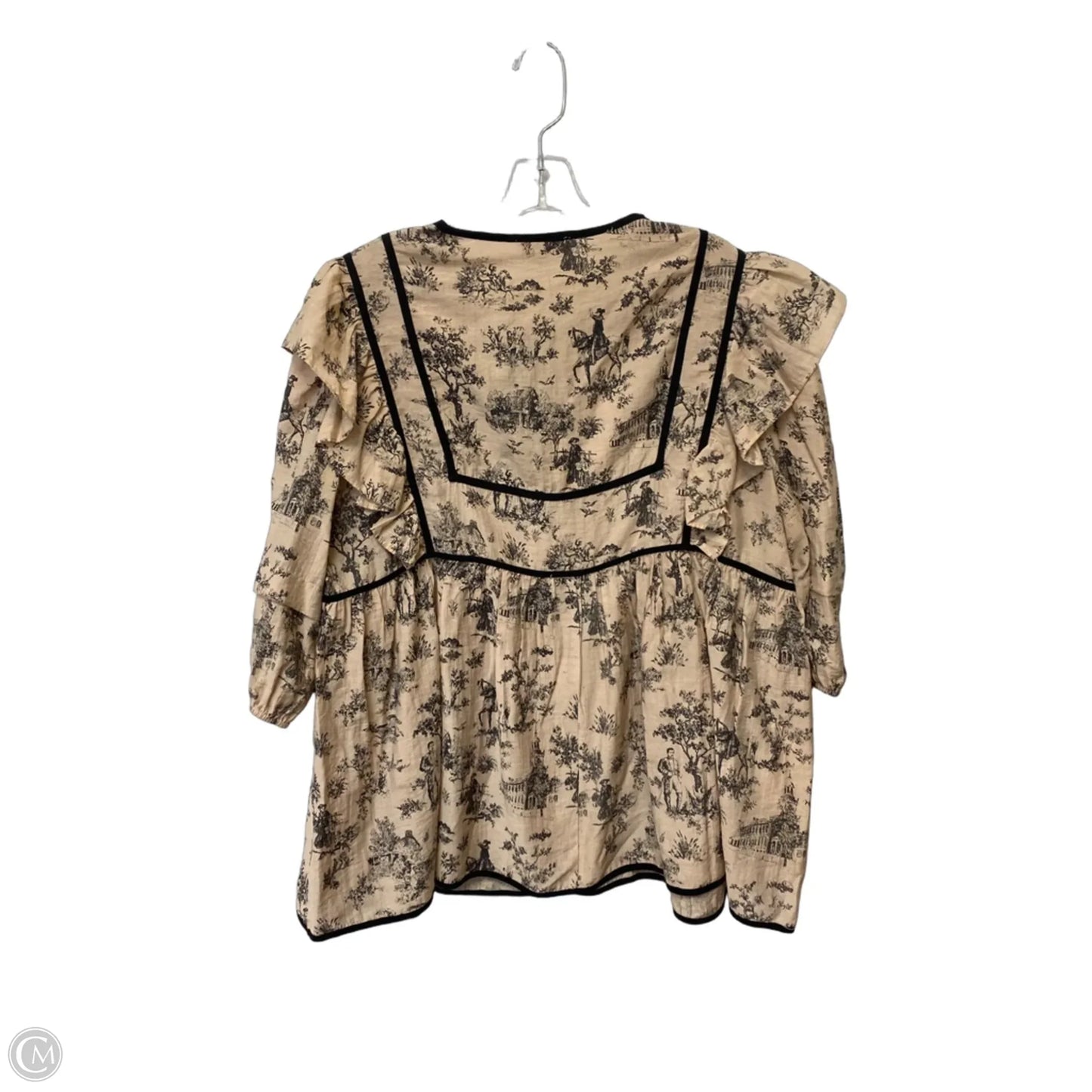 Top Short Sleeve By Umgee In Tan, Size: 1x