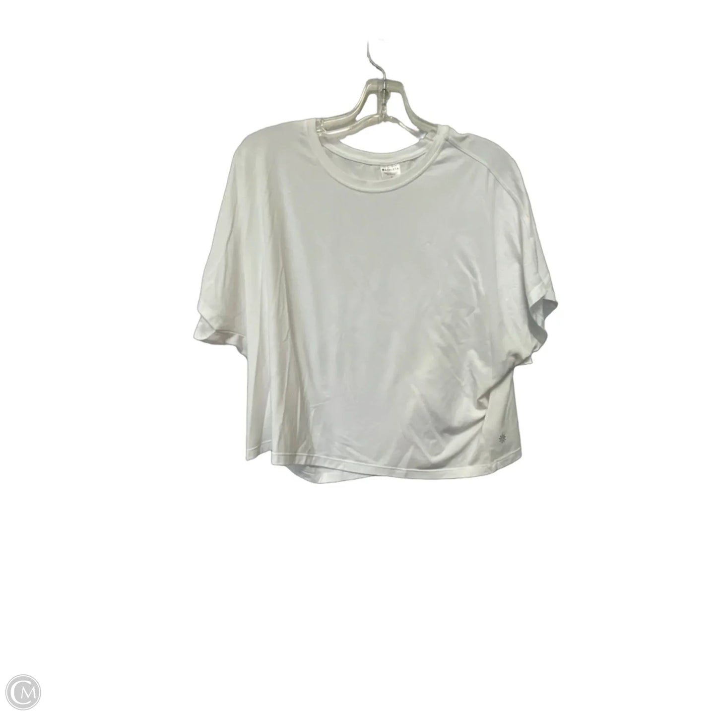 Top Short Sleeve Basic By Athleta In White, Size: M