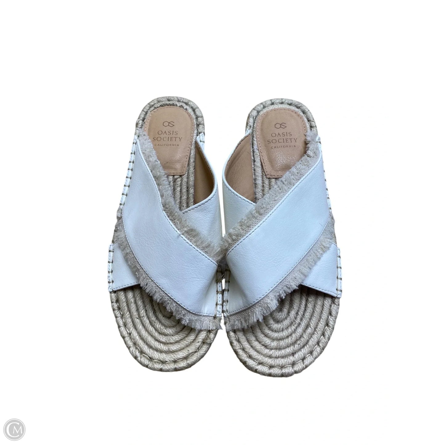 Sandals Flats By Oasis Society In White, Size: 8
