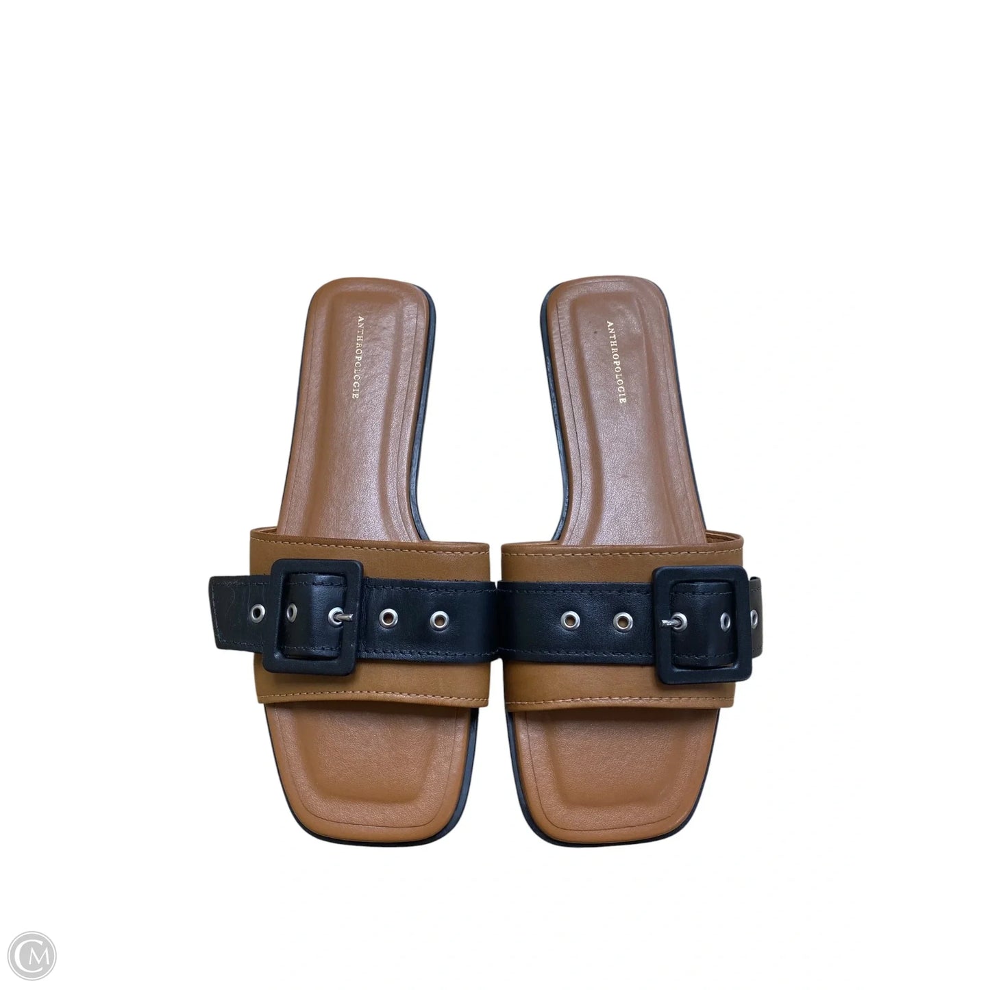 Sandals Flip Flops By Anthropologie In Brown, Size: 6