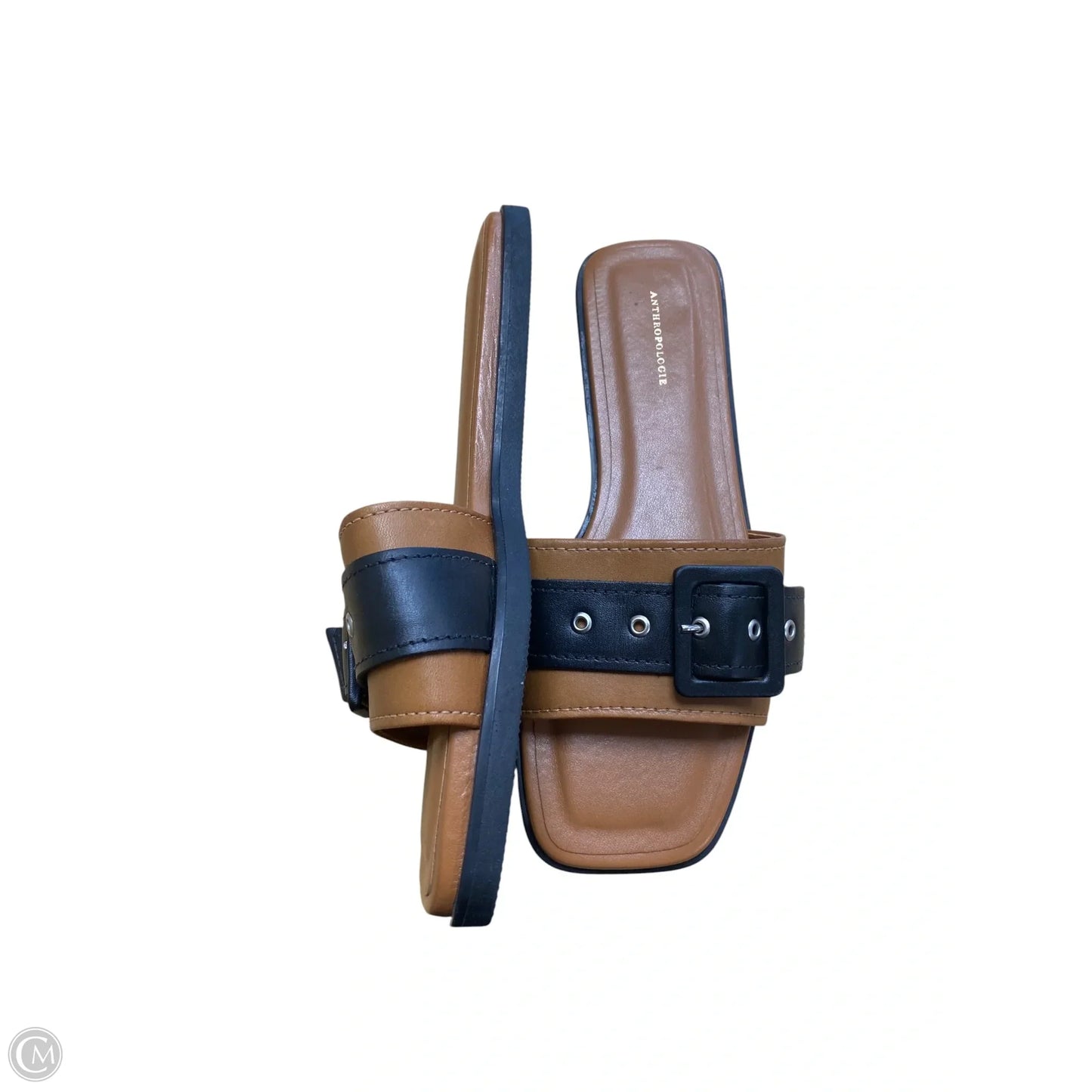 Sandals Flip Flops By Anthropologie In Brown, Size: 6