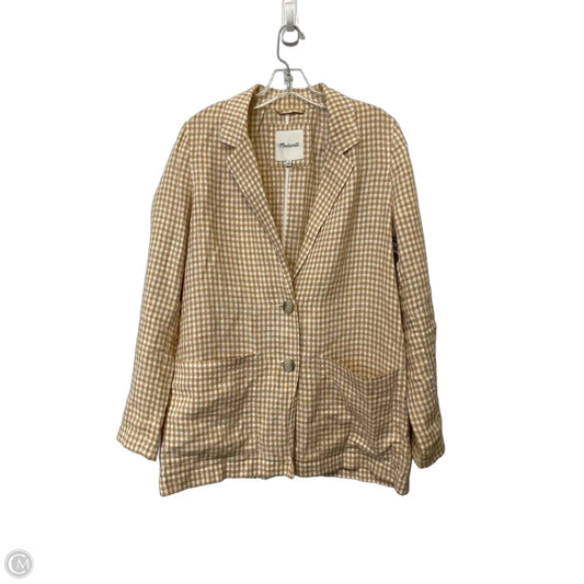Blazer By Madewell In Checkered Pattern, Size: M