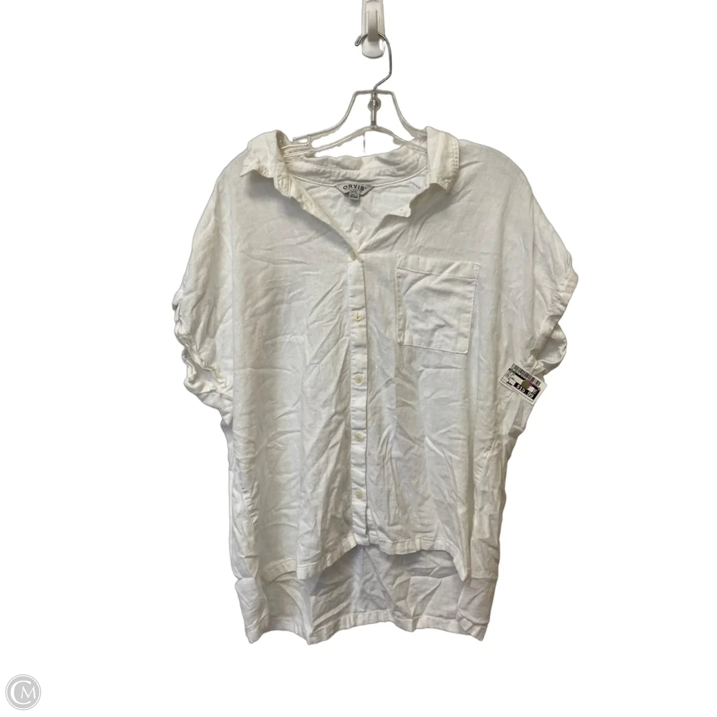 Top Short Sleeve By Orvis In White, Size: Xl