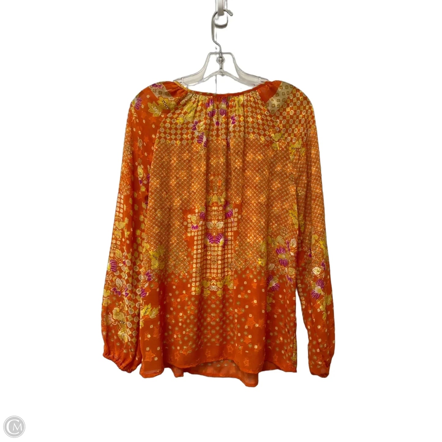 Top Long Sleeve By Rose And Olive In Orange, Size: S