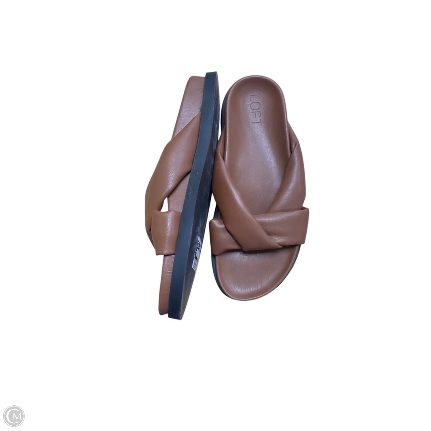 Sandals Flats By Loft In Brown, Size: 8