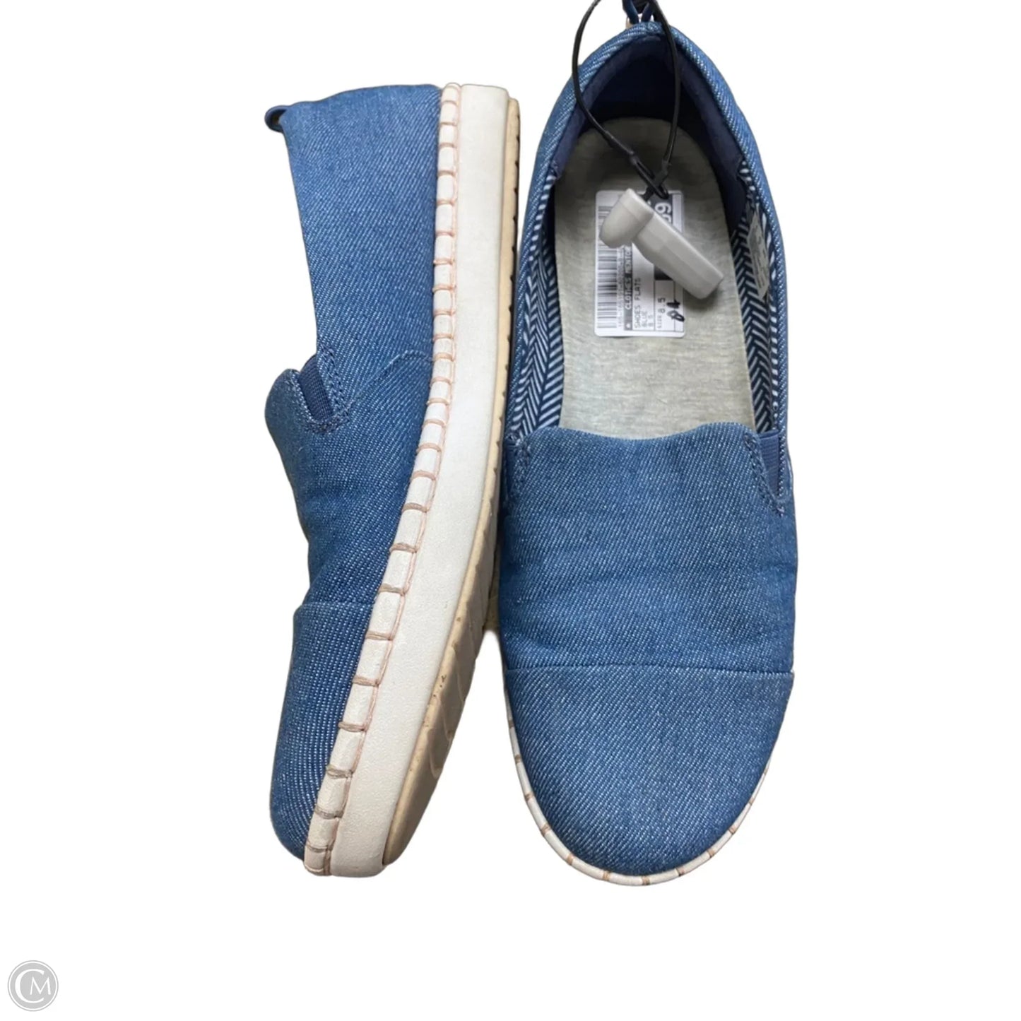 Shoes Flats By Clothes Mentor In Blue, Size: 8.5