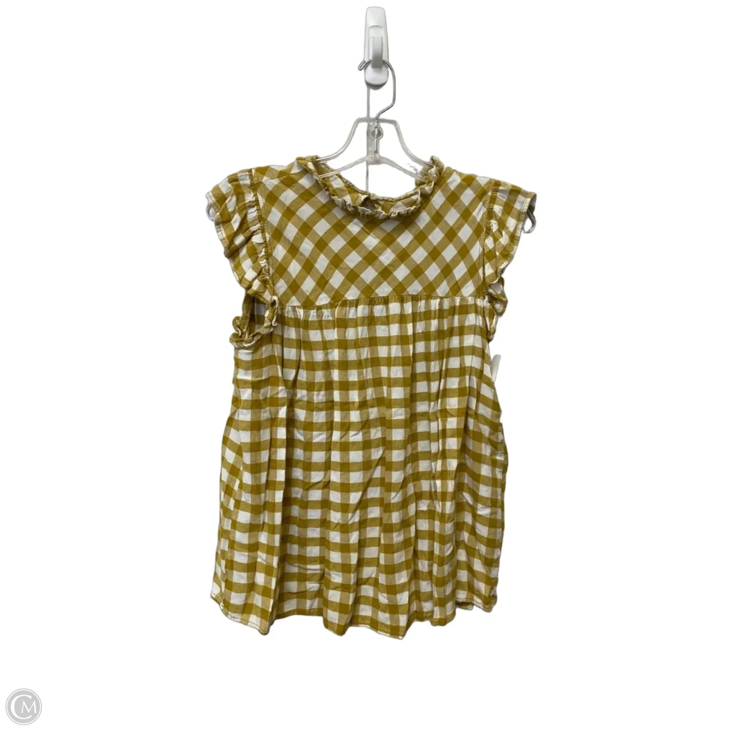 Top Sleeveless By Jodifl In Yellow, Size: S