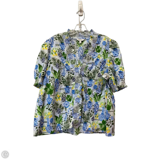Top Short Sleeve By Crown And Ivy In Blue, Size: Xl
