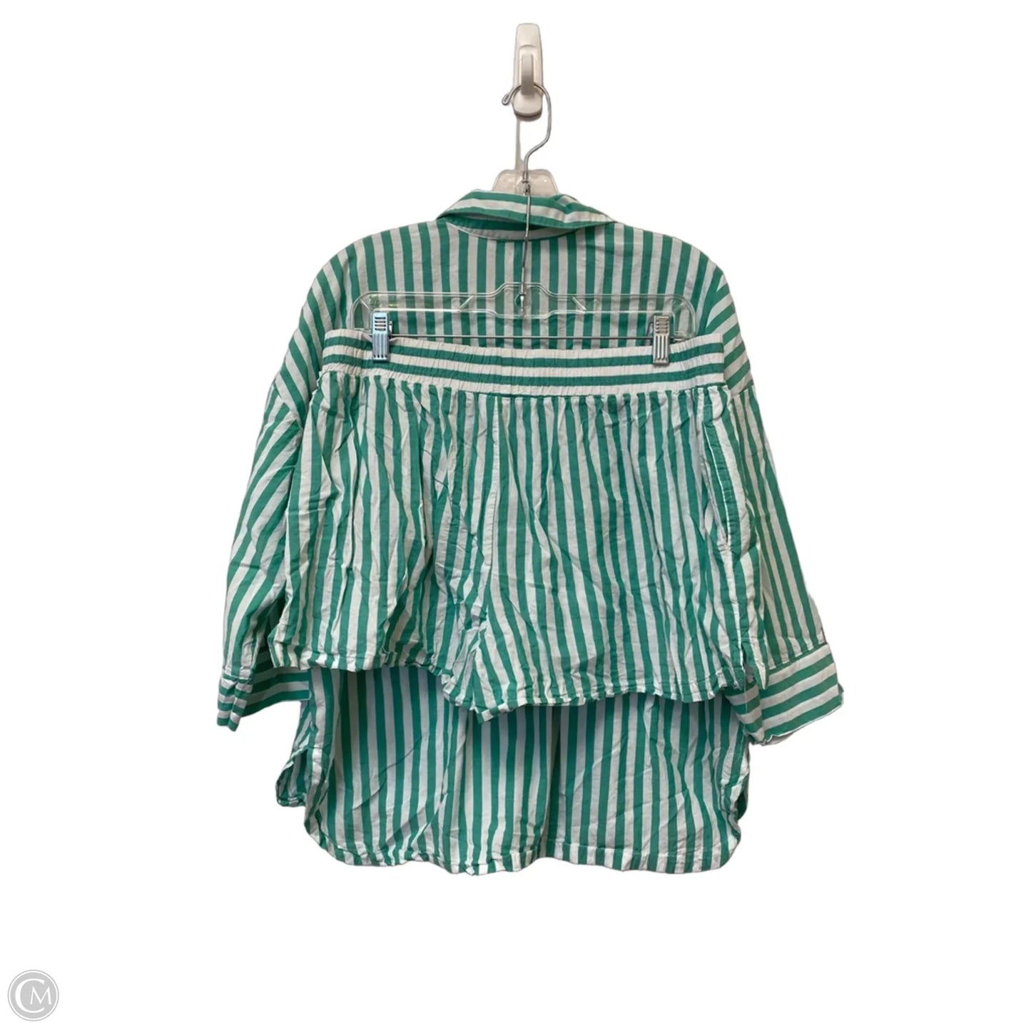 Lounge Set Shorts By Joyspun In Striped Pattern, Size: L