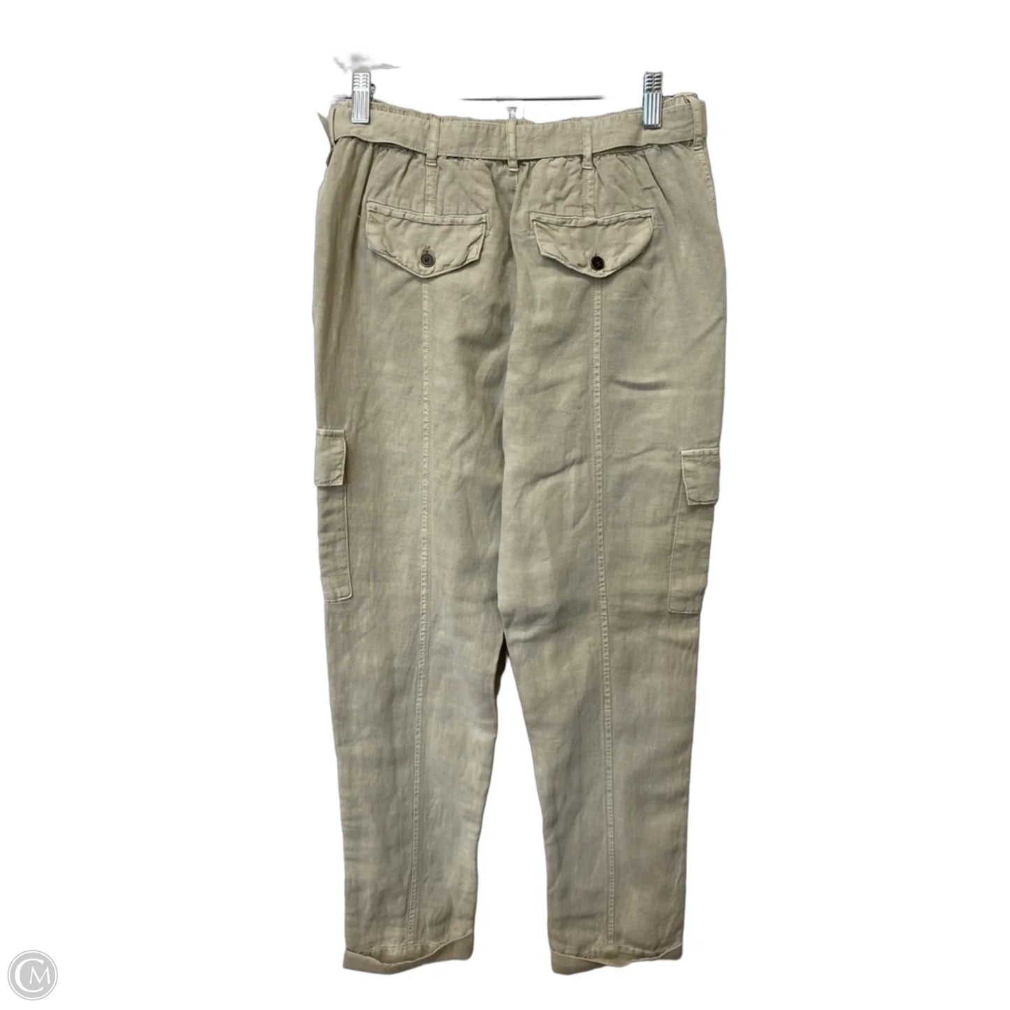 Pants Linen By Nicole Miller In Tan, Size: S