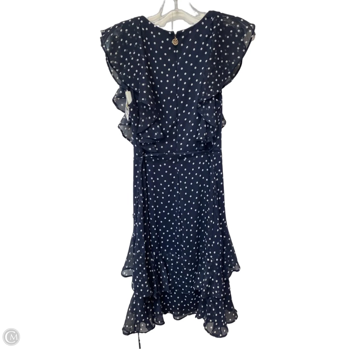 Dress Casual Midi By Tommy Hilfiger In Polkadot Pattern, Size: 6