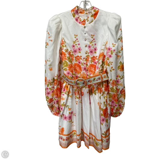 Dress Casual Midi By Main Strip In Floral Print, Size: L