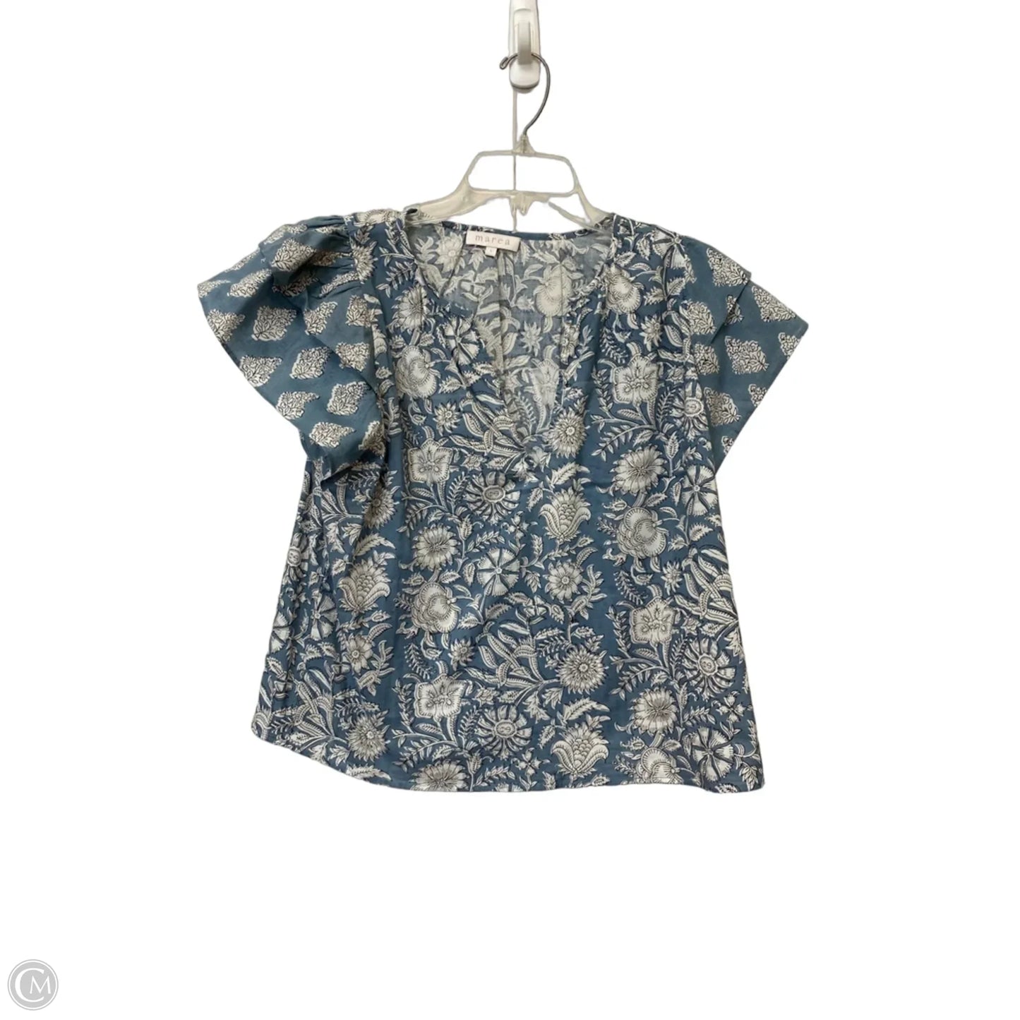 Top Short Sleeve By Clothes Mentor In Blue, Size: L