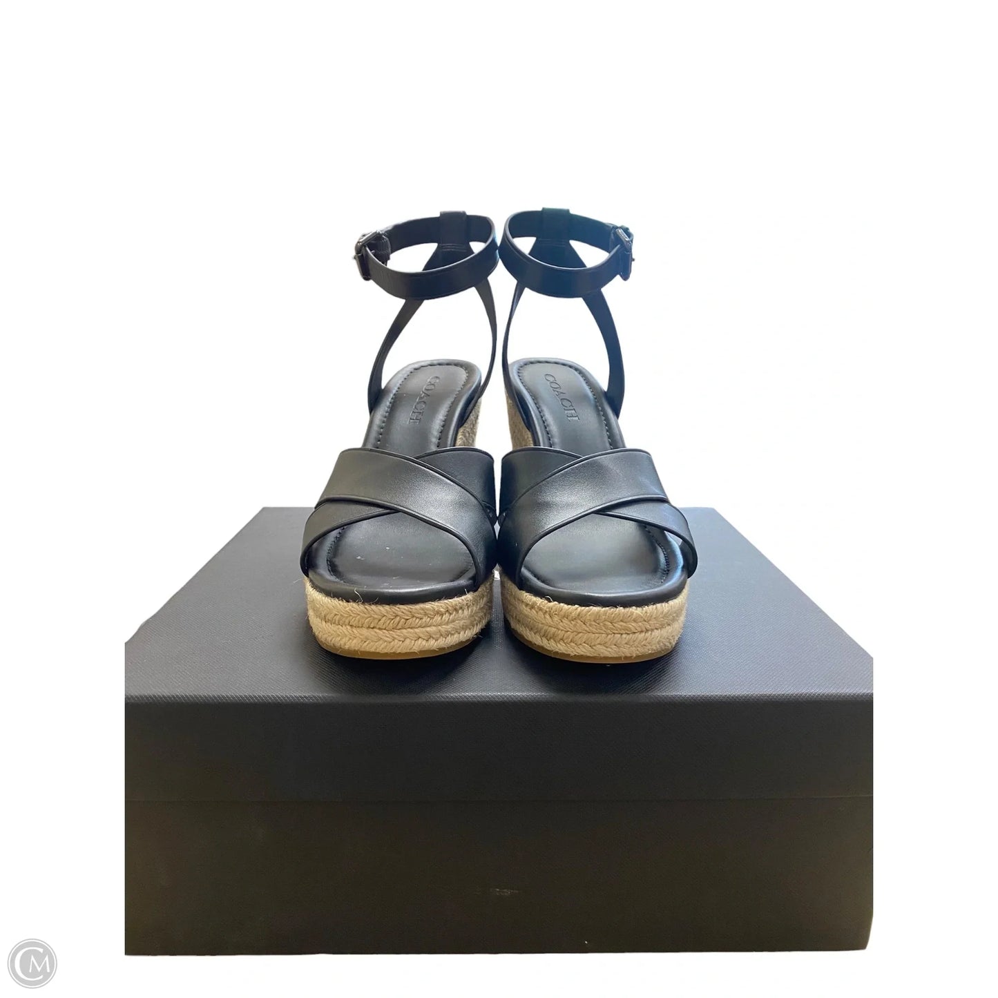 Sandals Designer By Coach In Black, Size: 8