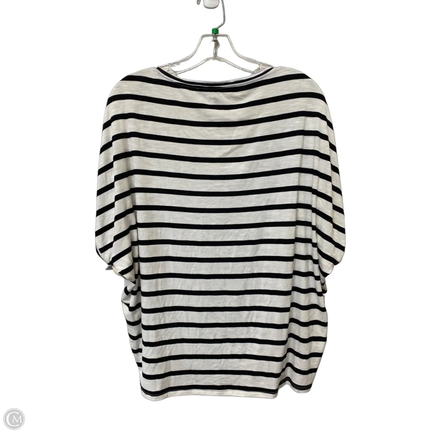 Top Short Sleeve By White House Black Market In Striped Pattern, Size: S