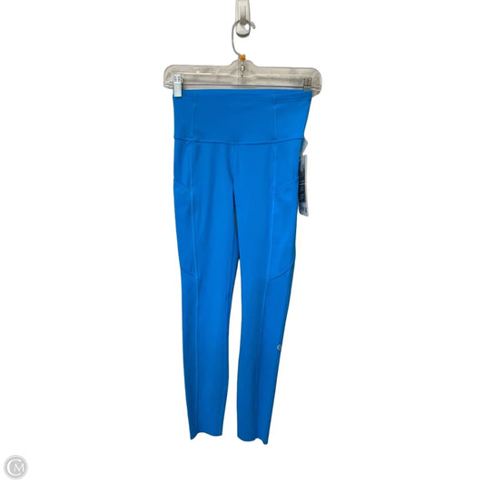 Athletic Leggings By Lululemon In Blue, Size: 4