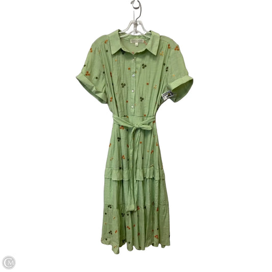 Dress Casual Maxi By Figuero & Flower In Green, Size: L