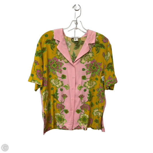 Top Short Sleeve By Rachel Zoe In Floral Print, Size: M