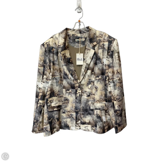 Blazer By Southern Grace In Tan, Size: Xl