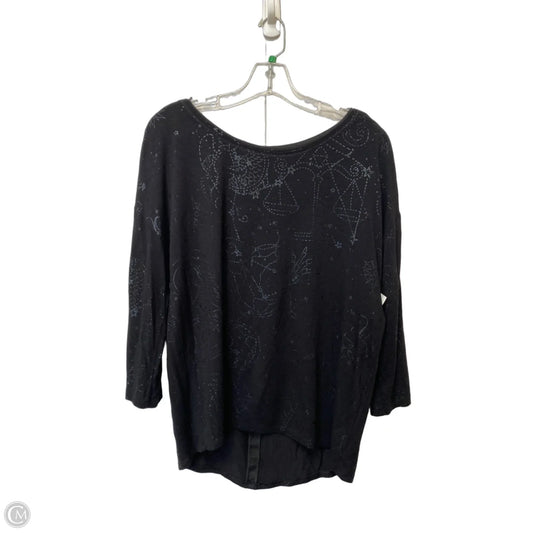 Top Long Sleeve By White House Black Market In Black, Size: M