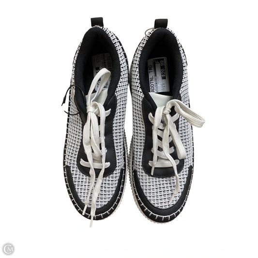 Shoes Sneakers By Nicole Miller In Black & White, Size: 8.5