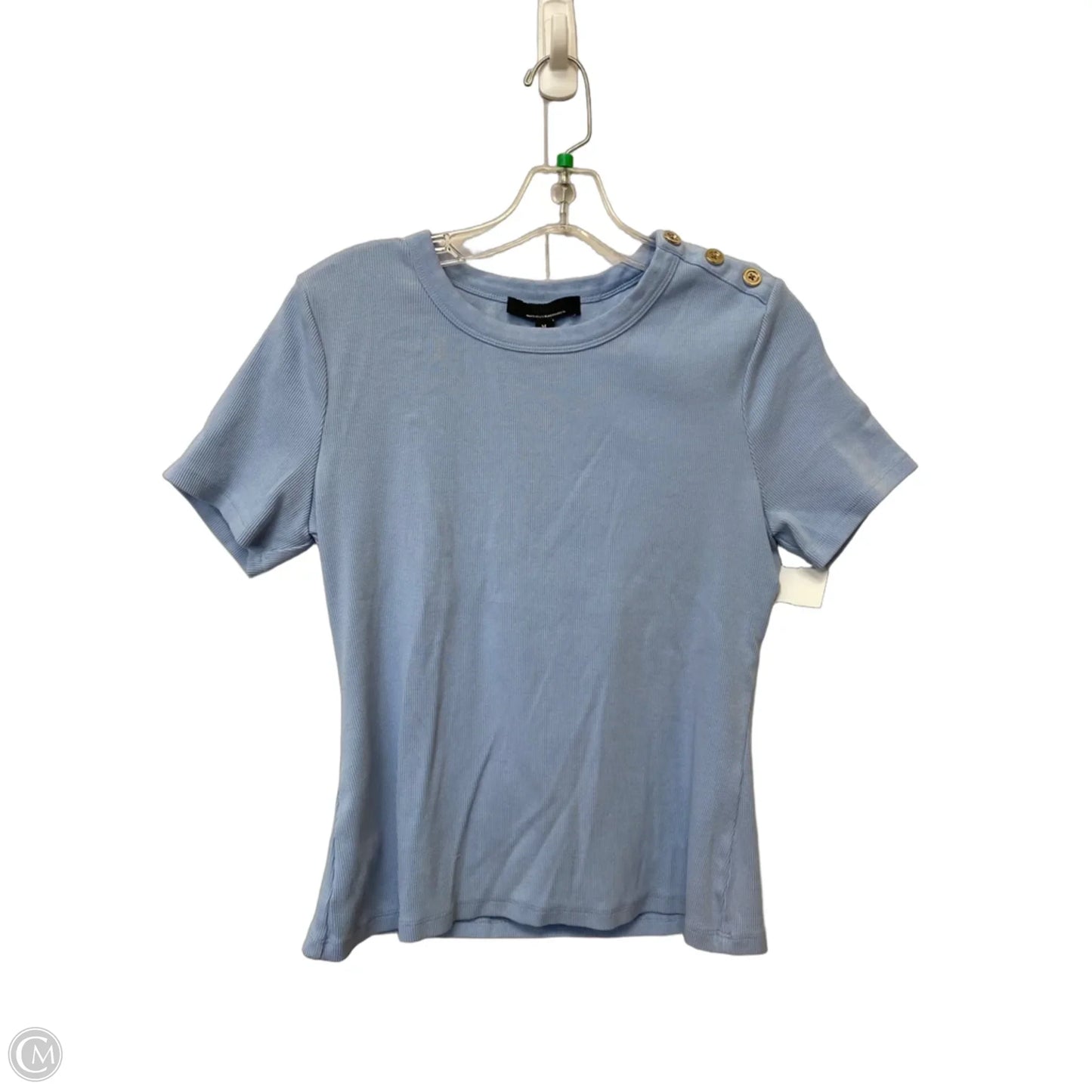 Top Short Sleeve By White House Black Market In Blue, Size: M