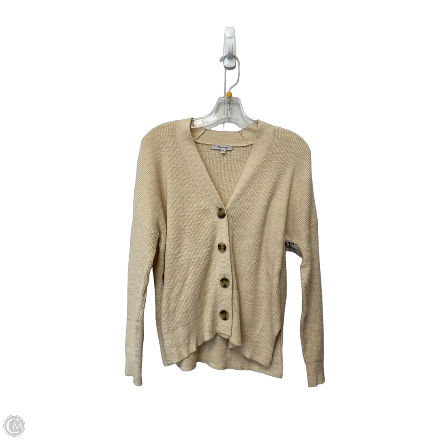 Sweater Cardigan By Madewell In Tan, Size: Xs