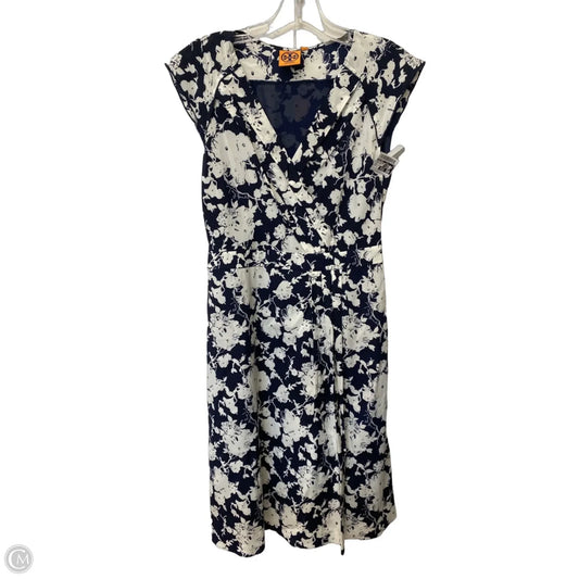 Dress Designer By Tory Burch In Floral Print, Size: 4