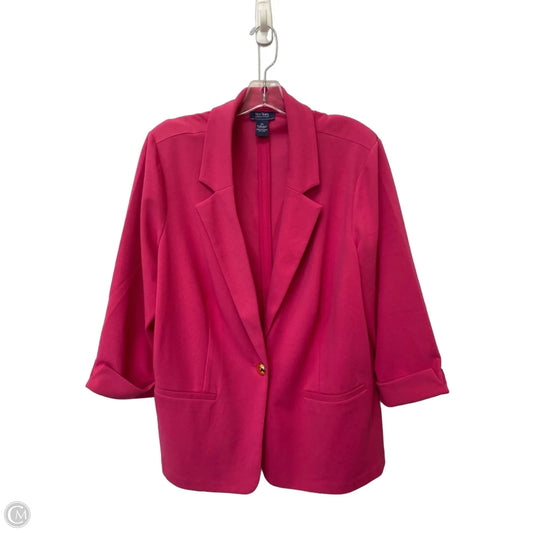 Blazer By Clothes Mentor In Pink, Size: 2x