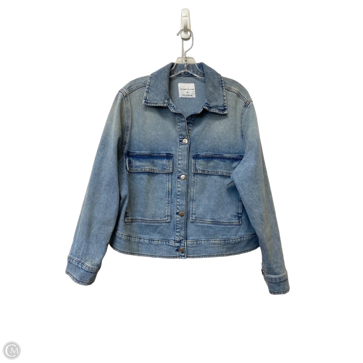 Jacket Denim By Celebrity Pink In Blue, Size: S