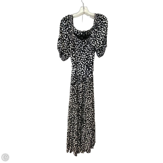 Dress Casual Maxi By Ann Taylor In Polkadot Pattern, Size: L