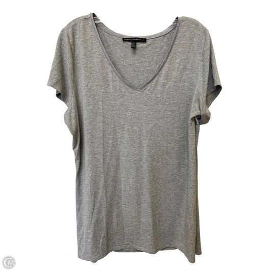 Top Short Sleeve Basic By White House Black Market In Grey, Size: Xl