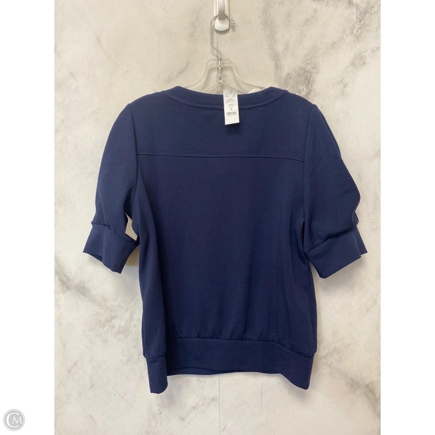 Top Short Sleeve By White House Black Market In Blue, Size: M