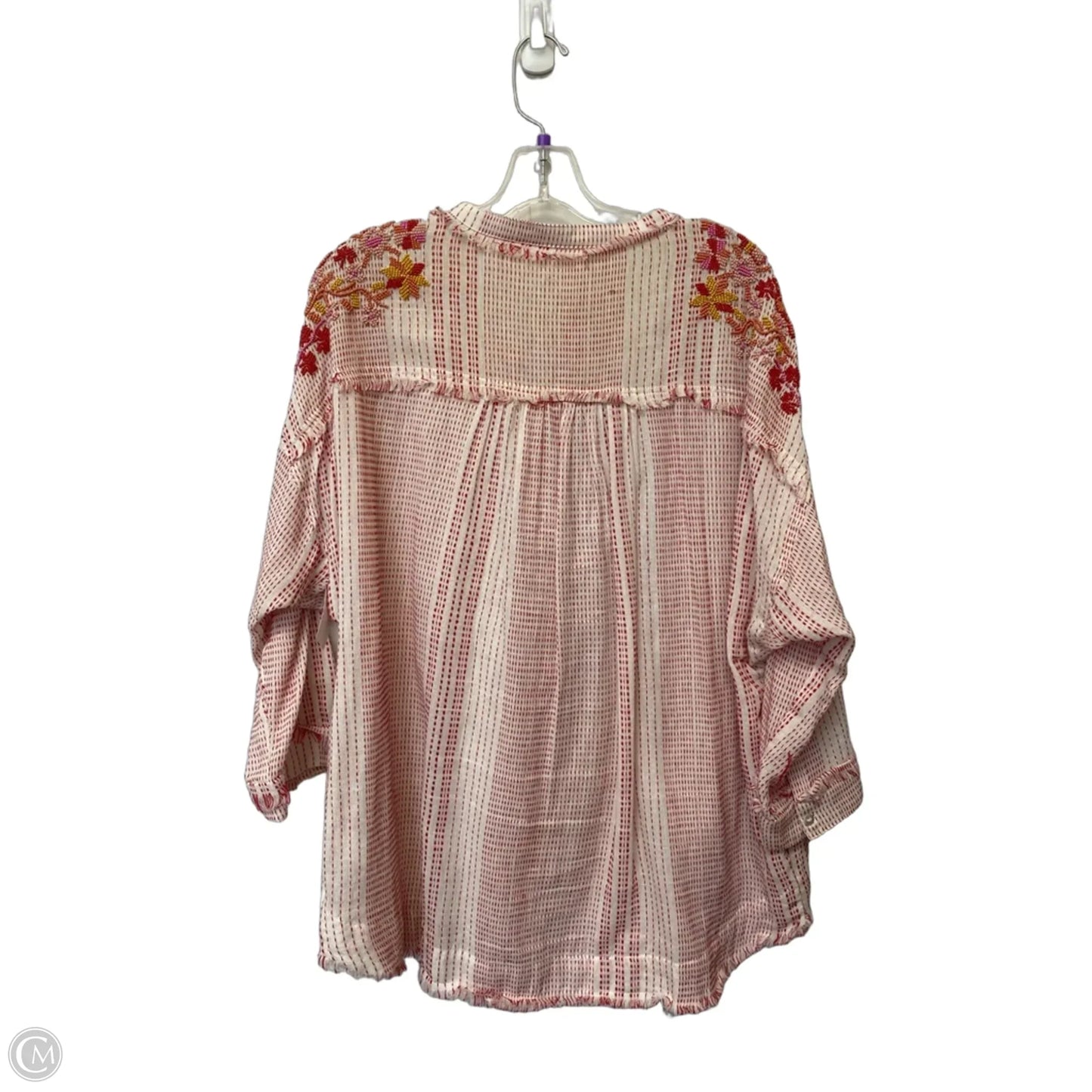Top Long Sleeve By Johnny Was In Red, Size: M