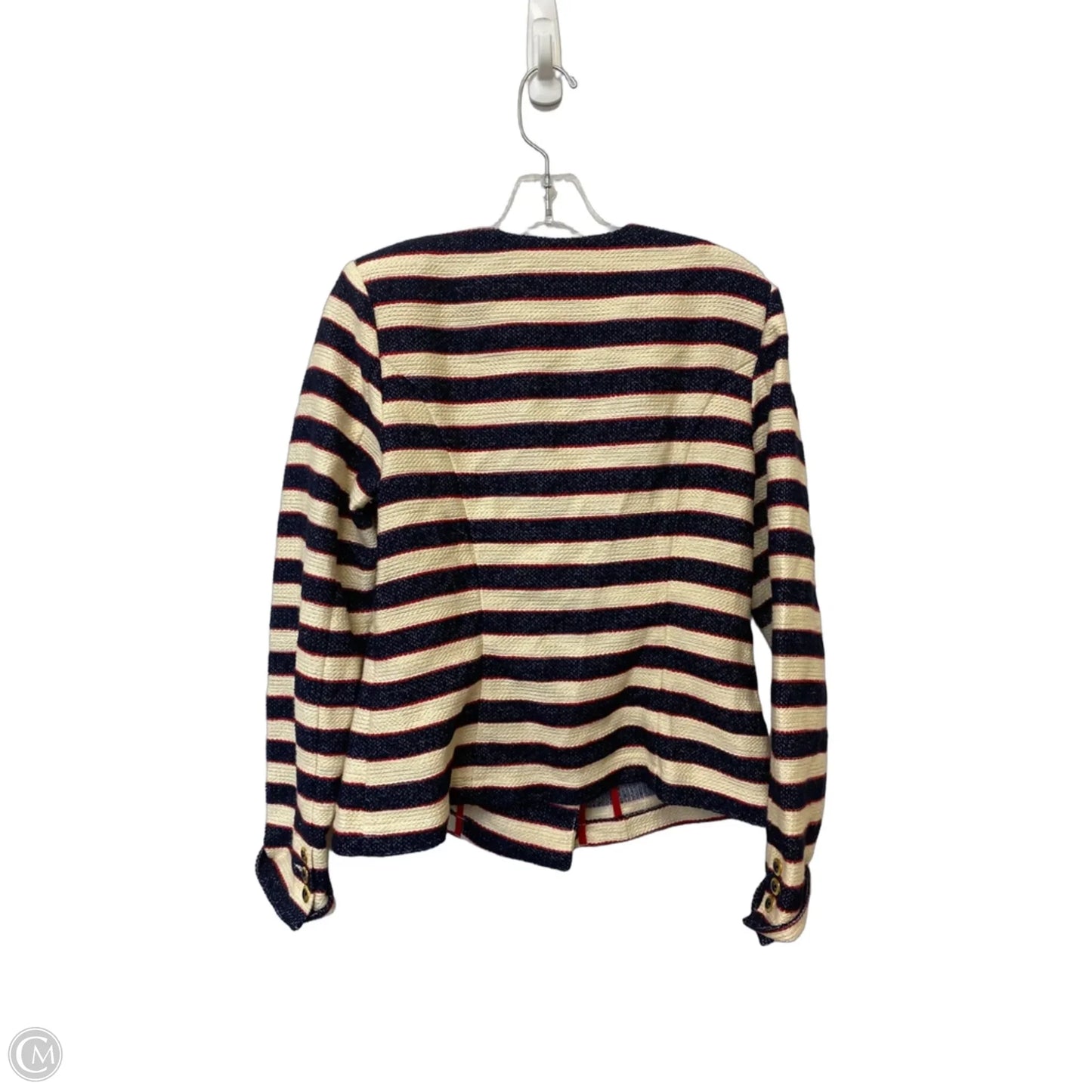 Blazer By Cabi In Striped Pattern, Size: 4