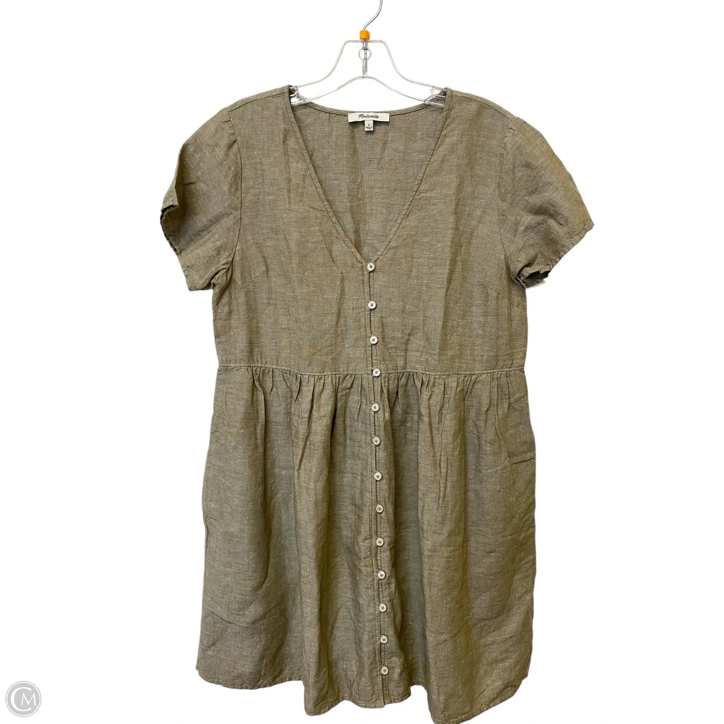 Dress Casual Midi By Madewell In Tan, Size: S