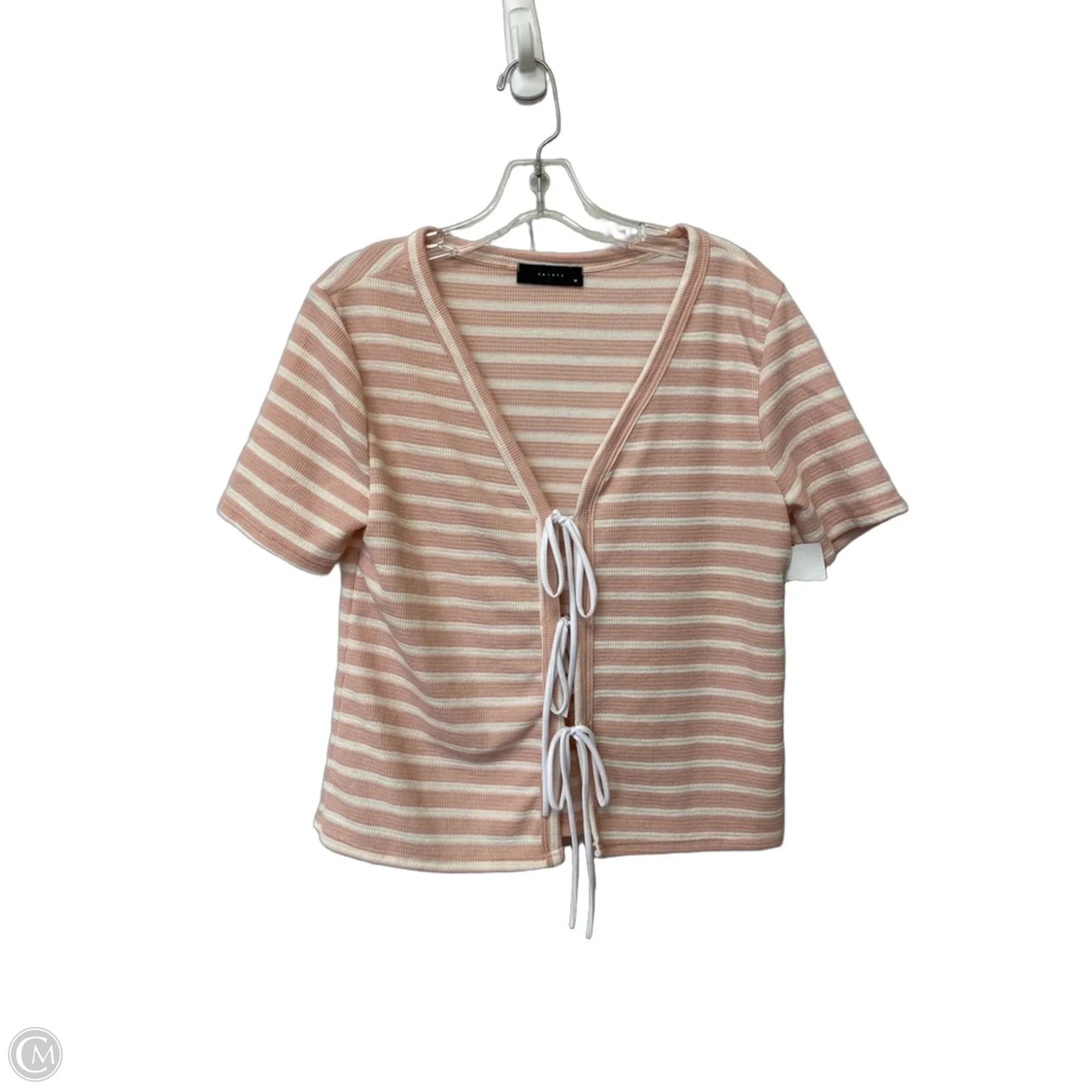 Top Short Sleeve By Clothes Mentor In Striped Pattern, Size: M
