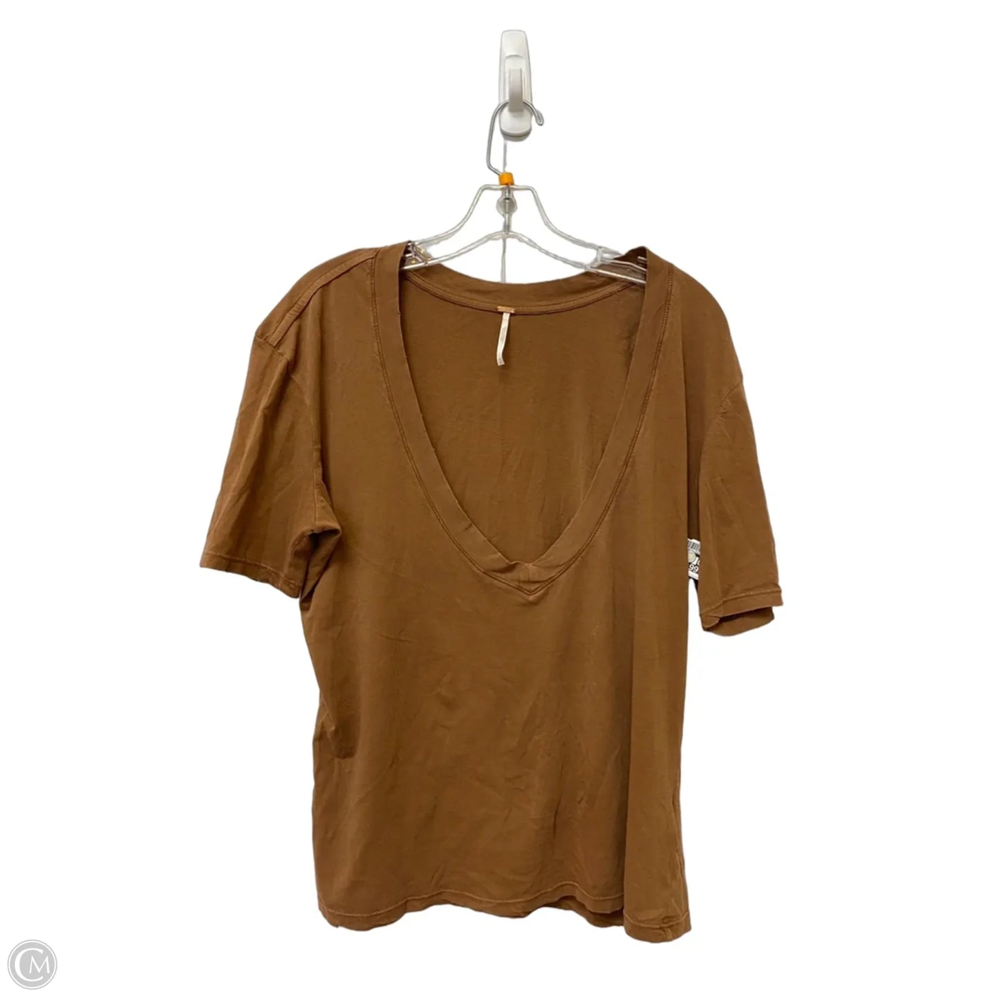 Top Short Sleeve By Free People In Brown, Size: M