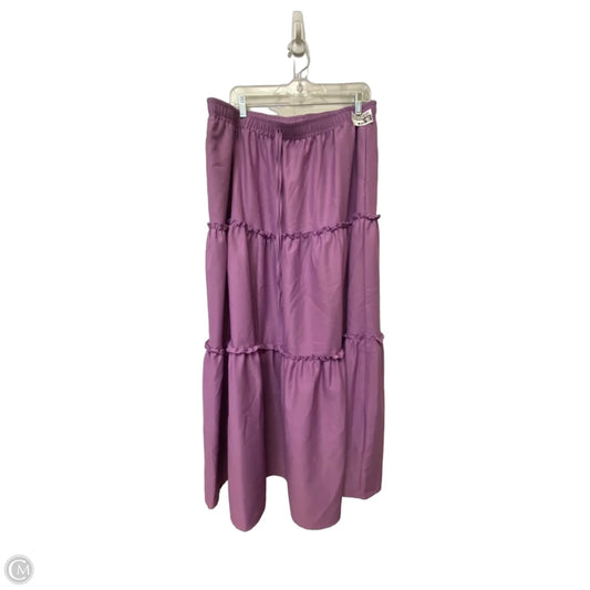 Skirt Maxi By Shein In Purple, Size: 3x
