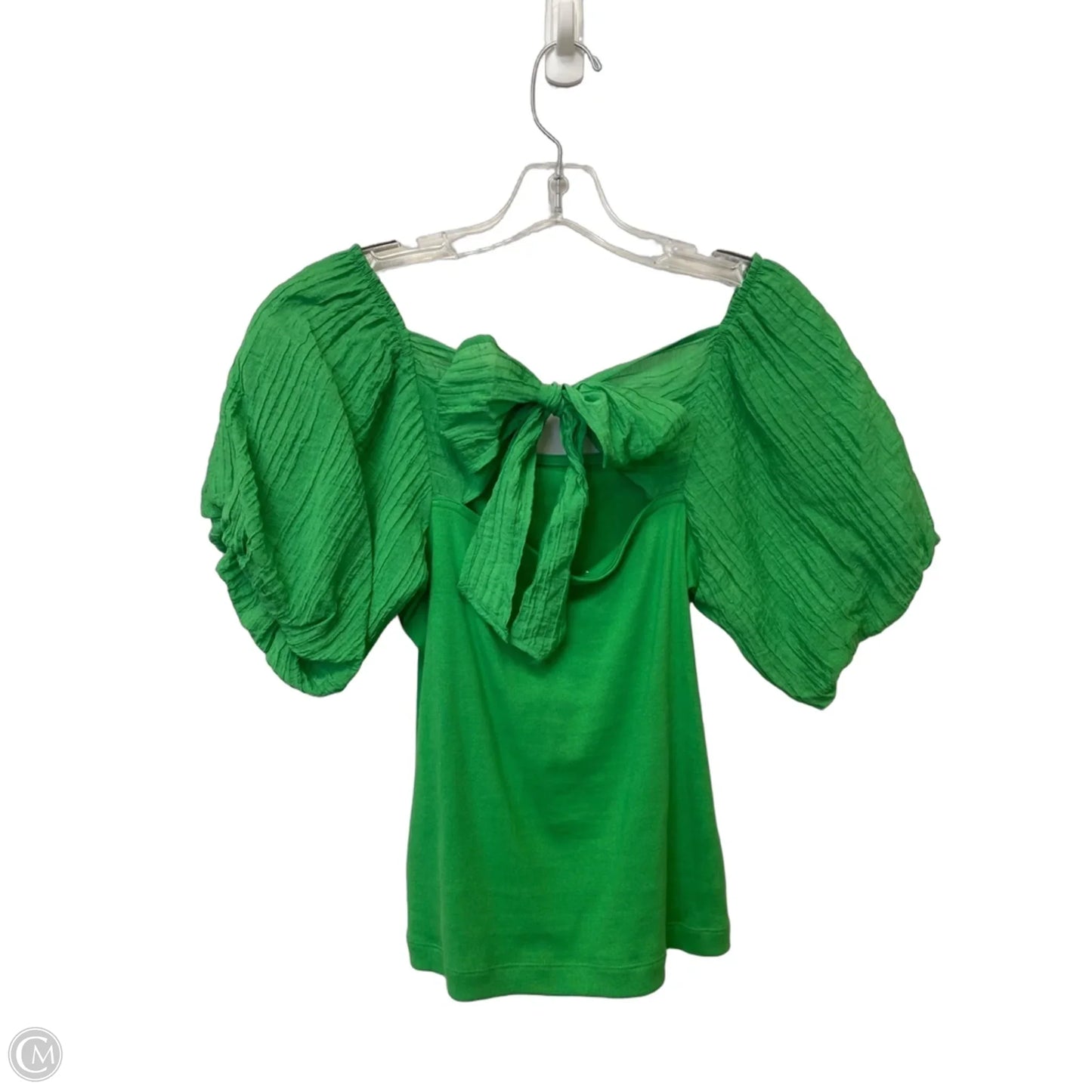 Top Short Sleeve By Loft In Green, Size: M