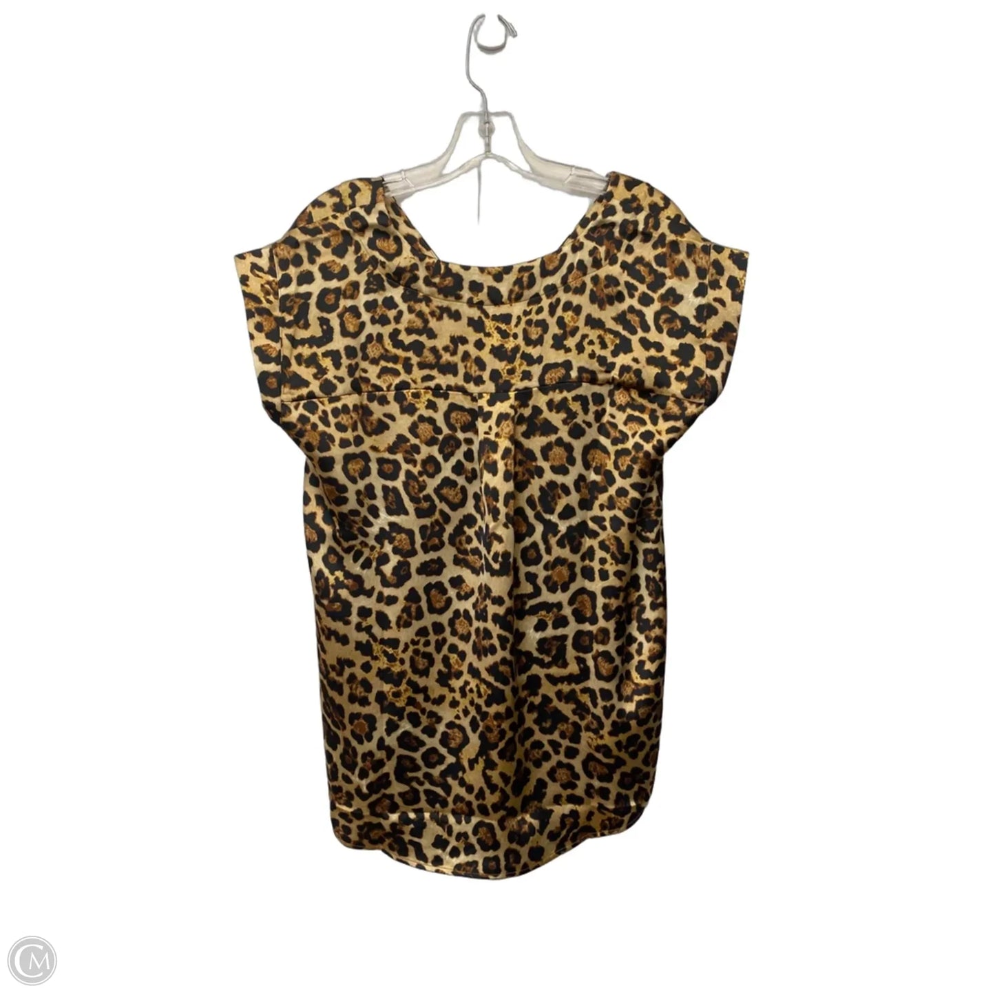 Top Sleeveless By Loft In Animal Print, Size: M