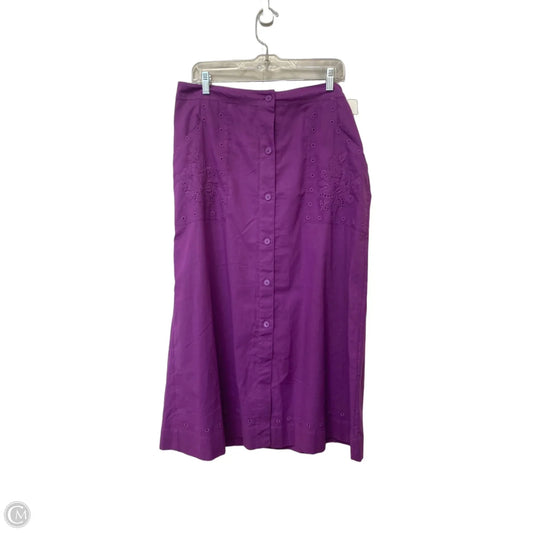 Skirt Maxi By Liz Claiborne In Purple, Size: 12