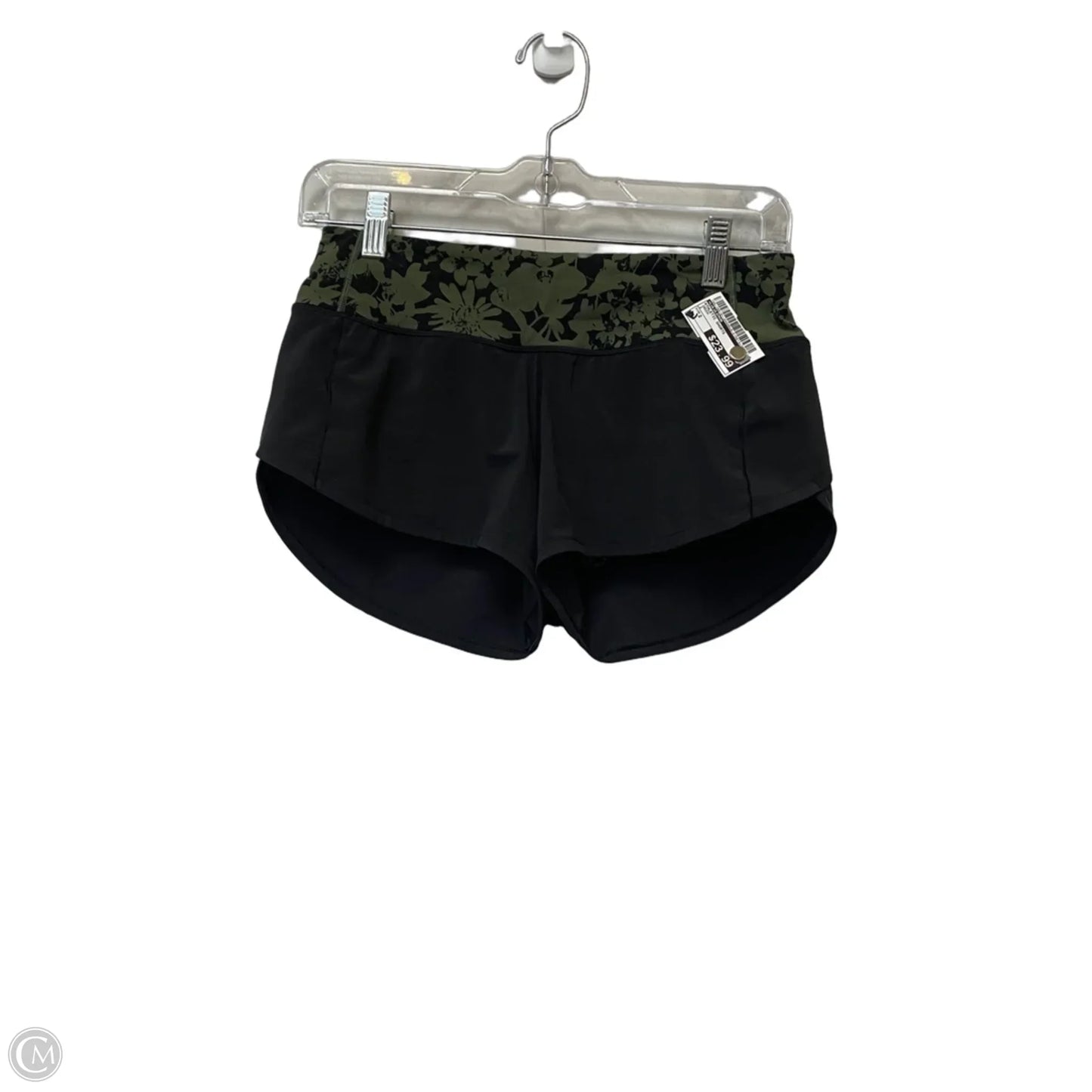 Athletic Shorts By Lululemon In Green, Size: 2